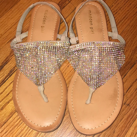 madden girl rhinestone sandals